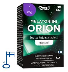 MELATONIINI ORION 1 MG SUUSSA HAJOAVA 30 TABL